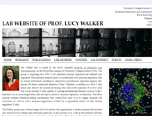 Tablet Screenshot of lucywalkerlab.com